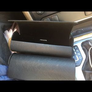 Black Prada eyeglass case